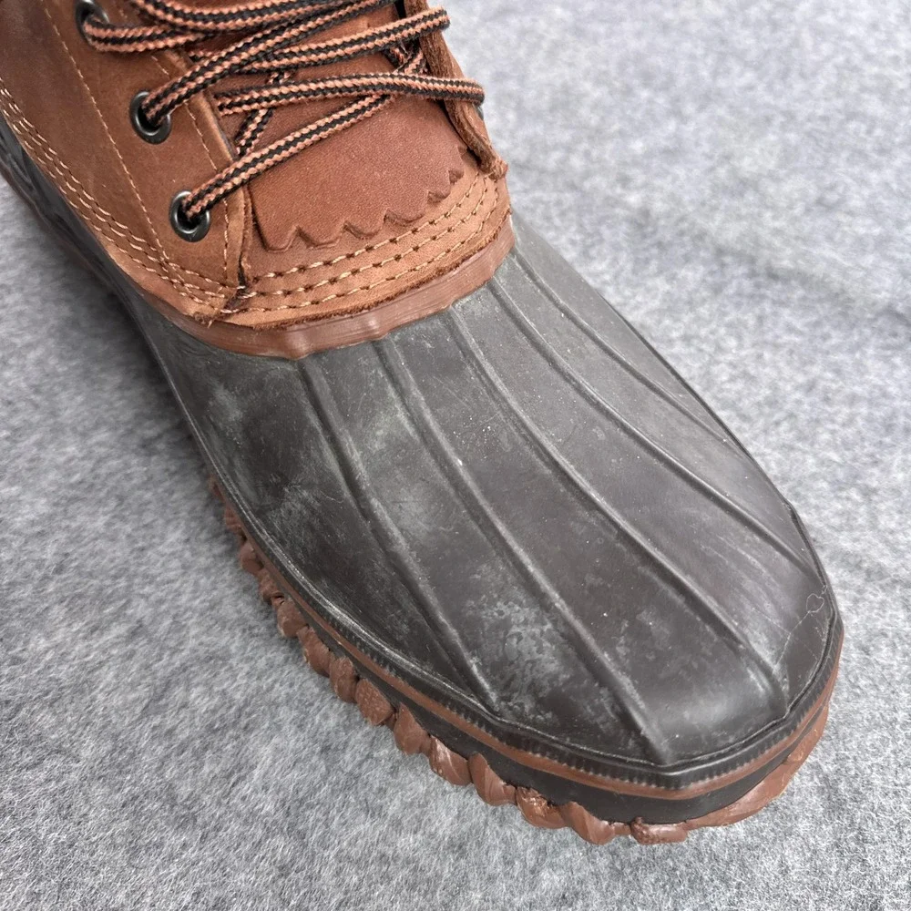 Kenetrek Boots Mens Size 14 Brown Leather Rubber Snow Waterproof Thinsulate